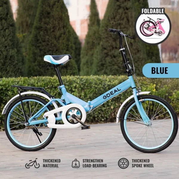 ceb5a7b5f23e403abed6e3f01f6adb2d GDEAL 20 Inch Adult Folding Bicycle