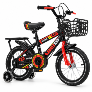 Kids Bicycle with Basket & Training Wheels