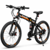 26 Inch Folding Mountain Bike with Dual Disc Brakes