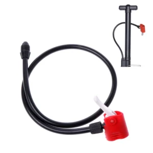 Air Hose with Dual Valve Head for Bicycle Pump