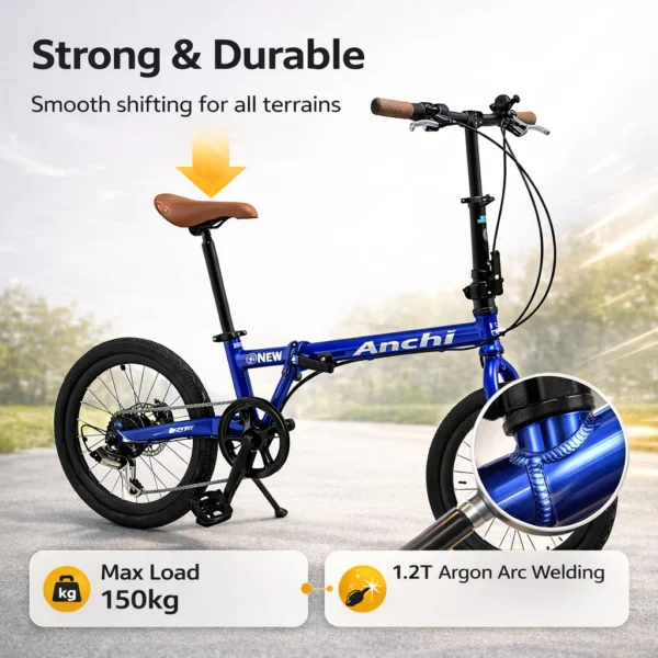 20 Inch Folding Bicycle with Disc Brakes