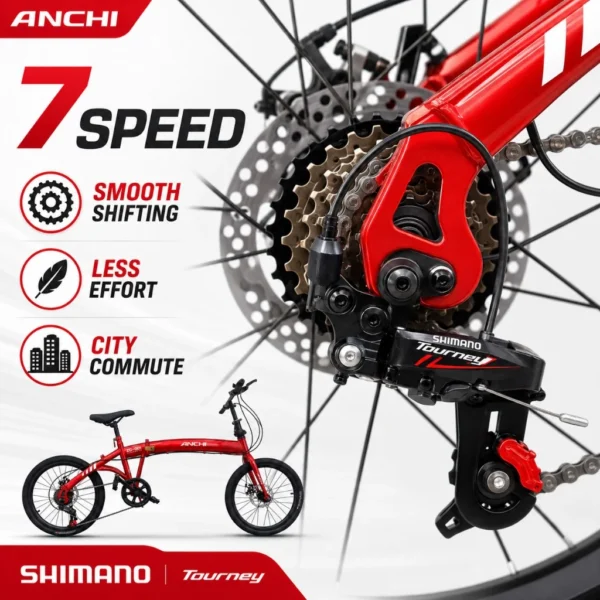 20 Inch 7 Speed Folding Bicycle