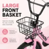 my-11134207-820l4-moqhxnmt9szzcd 20 Inch Girls City Bicycle with Basket