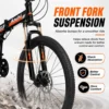 my-11134207-820l7-msaz1pvyz1fq3d 26 Inch Folding Mountain Bike with Dual Disc Brakes