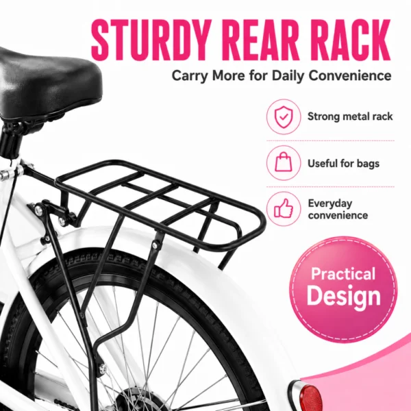 20 Inch Girls City Bicycle with Basket