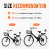my-11134207-820l8-mplyx9qdy7m3d9 7 Speed Folding Bicycle with Front Basket & Rear Seat