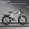 my-11134207-820l9-mhldal3ae0hw1e Kids Mountain Bike with Front Basket & Rear Carrier