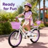 my-11134207-820l9-mol31y4t3ytr7e 20 Inch Girls City Bicycle with Basket