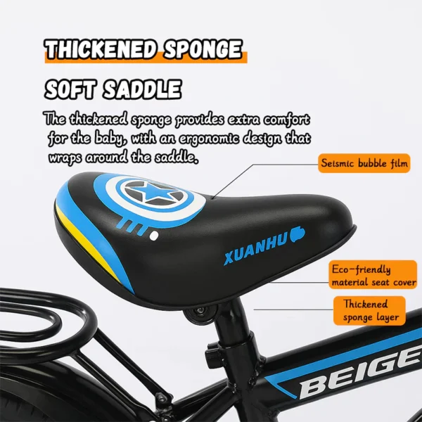 Kids Bicycle with Basket & Training Wheels