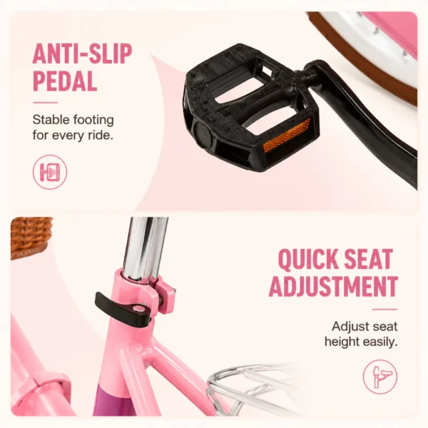 20 Inch Foldable City Bicycle with Front Basket