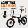 20 Inch Foldable Bicycle with Disc Brakes