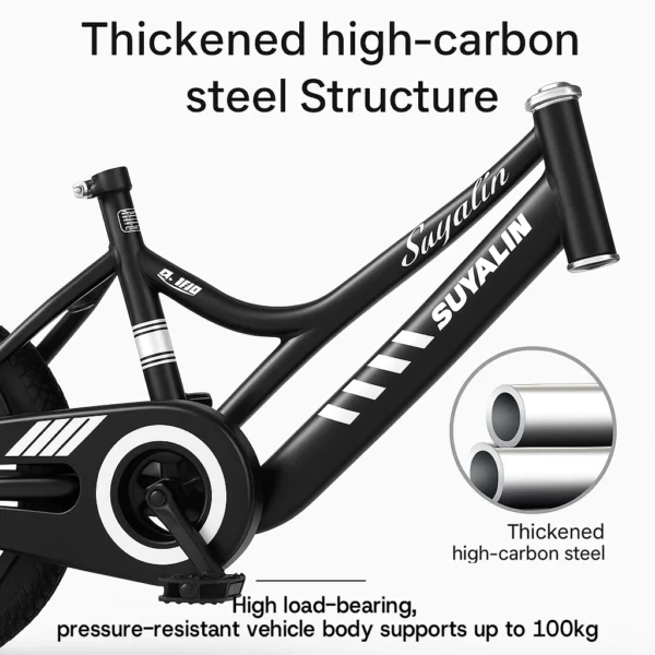 Kids Bicycle with Basket & Rear Rack