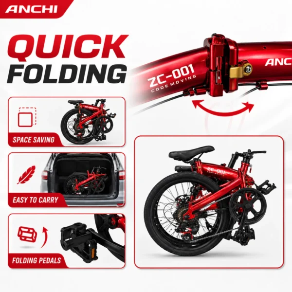 20 Inch 7 Speed Folding Bicycle