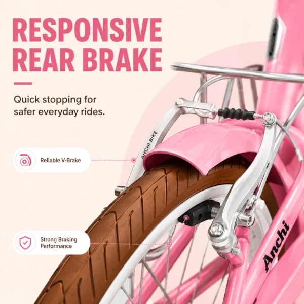 20 Inch Foldable City Bicycle with Front Basket