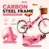 20 Inch Foldable City Bicycle with Front Basket