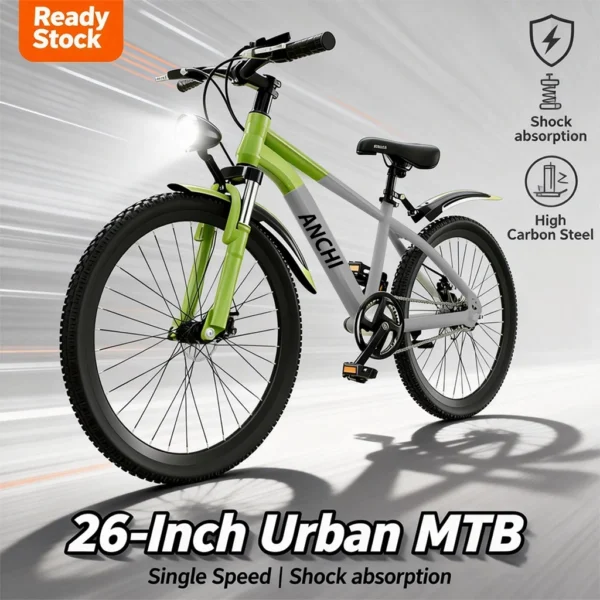 my-11134207-820lg-mj13tfc5wa2q1d 26 Inch Adult City Bicycle with Front Suspension