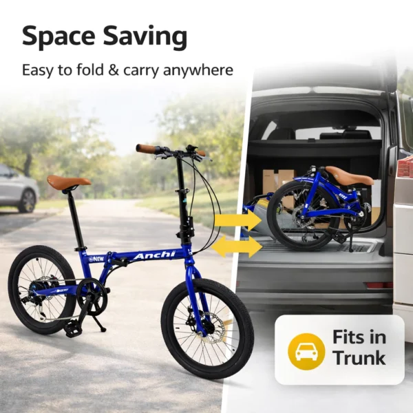 20 Inch Folding Bicycle with Disc Brakes