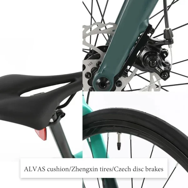 Road Bike with Dual Disc Brakes