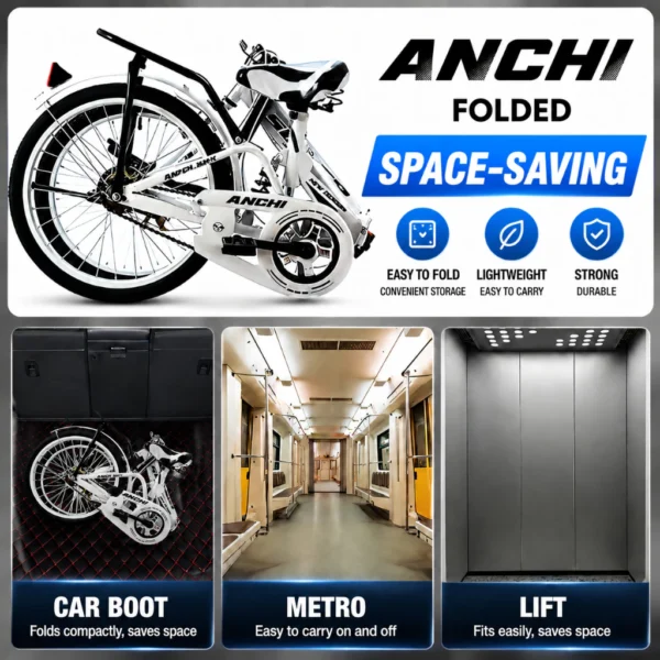 my-11134207-820lg-mrv2uaohyw3lfc 20 Inch Single Speed Folding Bicycle