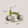 Kids 4 Wheel Balance Bike with LED Light