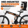 my-11134207-820li-msaz1pw4pix0ce 26 Inch Folding Mountain Bike with Dual Disc Brakes